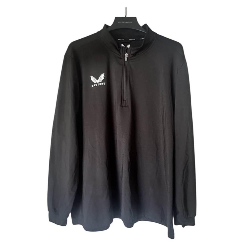 Castore men  sweater Outerwear‎ Tracksuit Sports Casual Top Black size 4XL